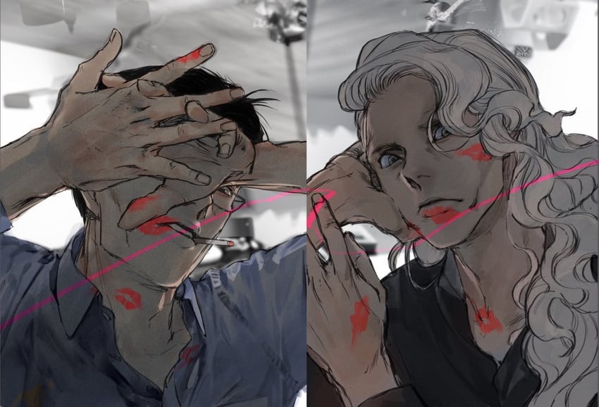 hinrigh biganduffno and ken'i wang (hunter x hunter) drawn by almostghost