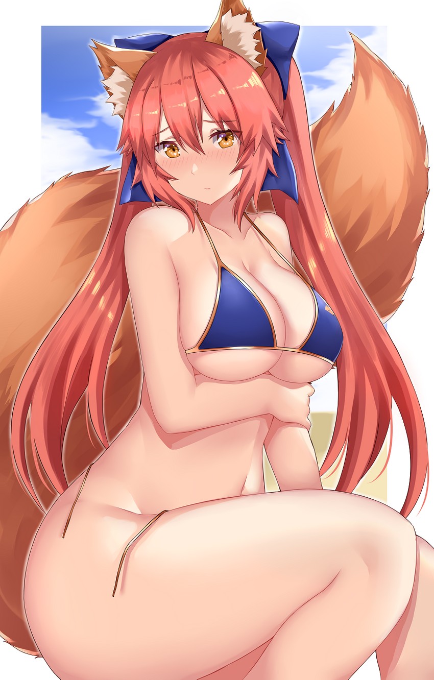 tamamo and tamamo no mae (fate and 1 more) drawn by arind_yudha