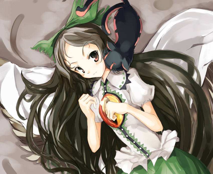kaenbyou rin and reiuji utsuho (touhou) drawn by ginka_(tritrita)