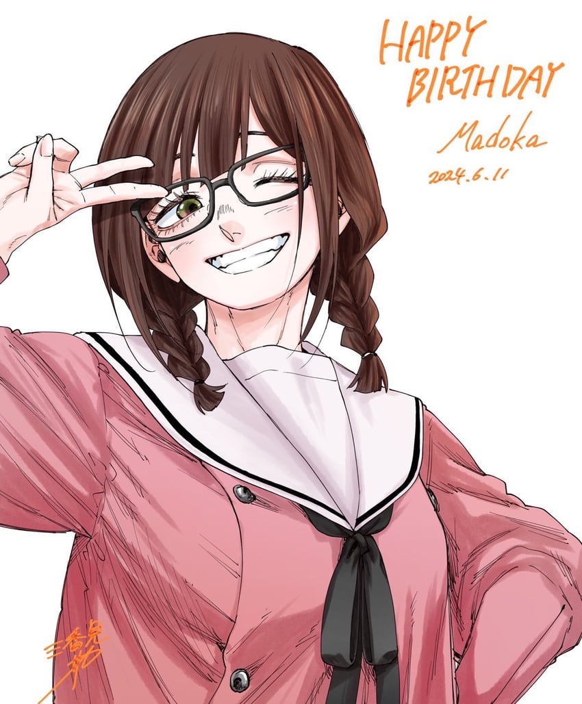 yuzuhara madoka (kaoru hana wa rin to saku) drawn by mikami_saka