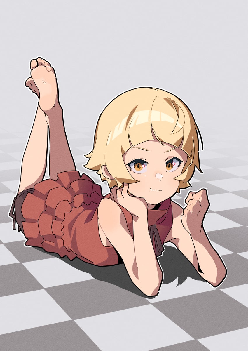 oshino shinobu and kiss-shot acerola-orion heart-under-blade (monogatari and 1 more) drawn by eflo_(794753336)