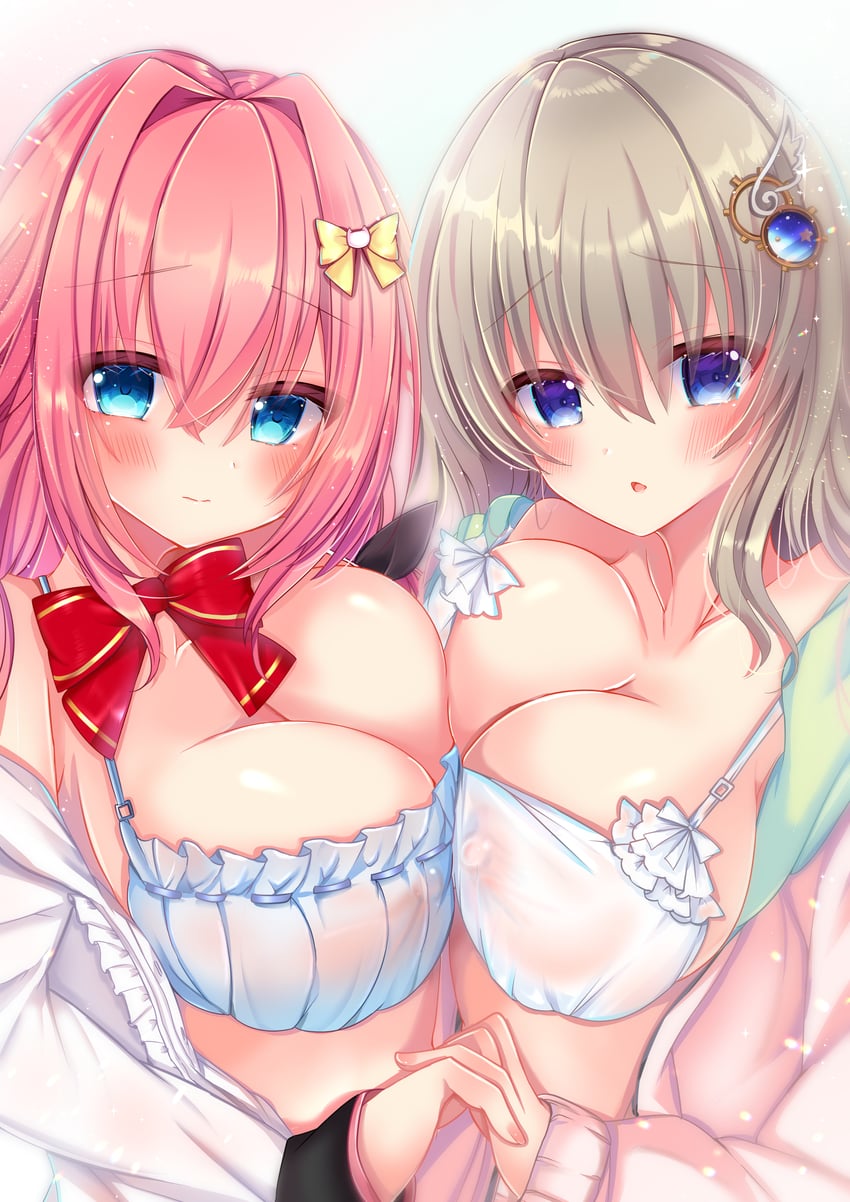 kujou miyako and tokiwa kano (9-nine-) drawn by nekota_min