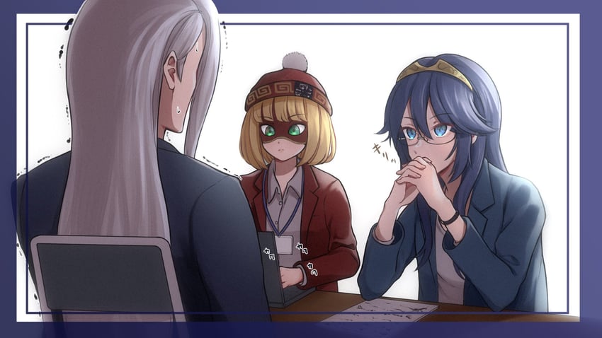 lucina, sephiroth, and min min (fire emblem and 5 more) drawn by kwrssbsp