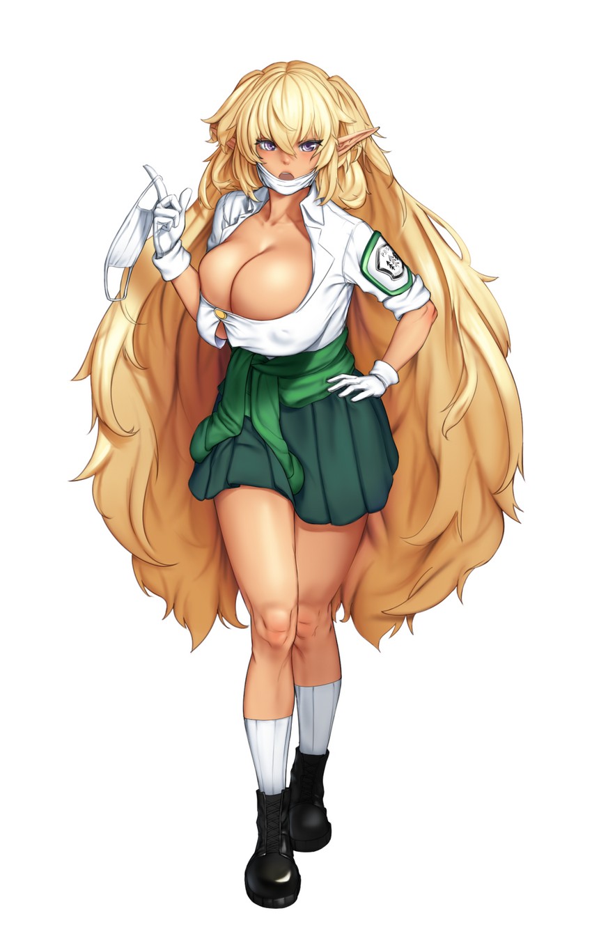 dark elven forest ranger (last origin) drawn by beeeeen