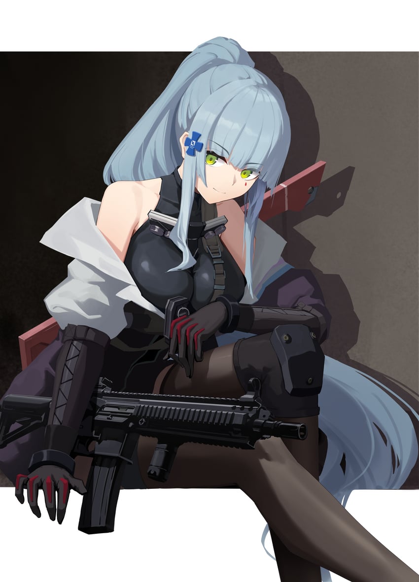 hk416 and klukai (girls' frontline and 1 more) drawn by wutou_qishi_bamamei