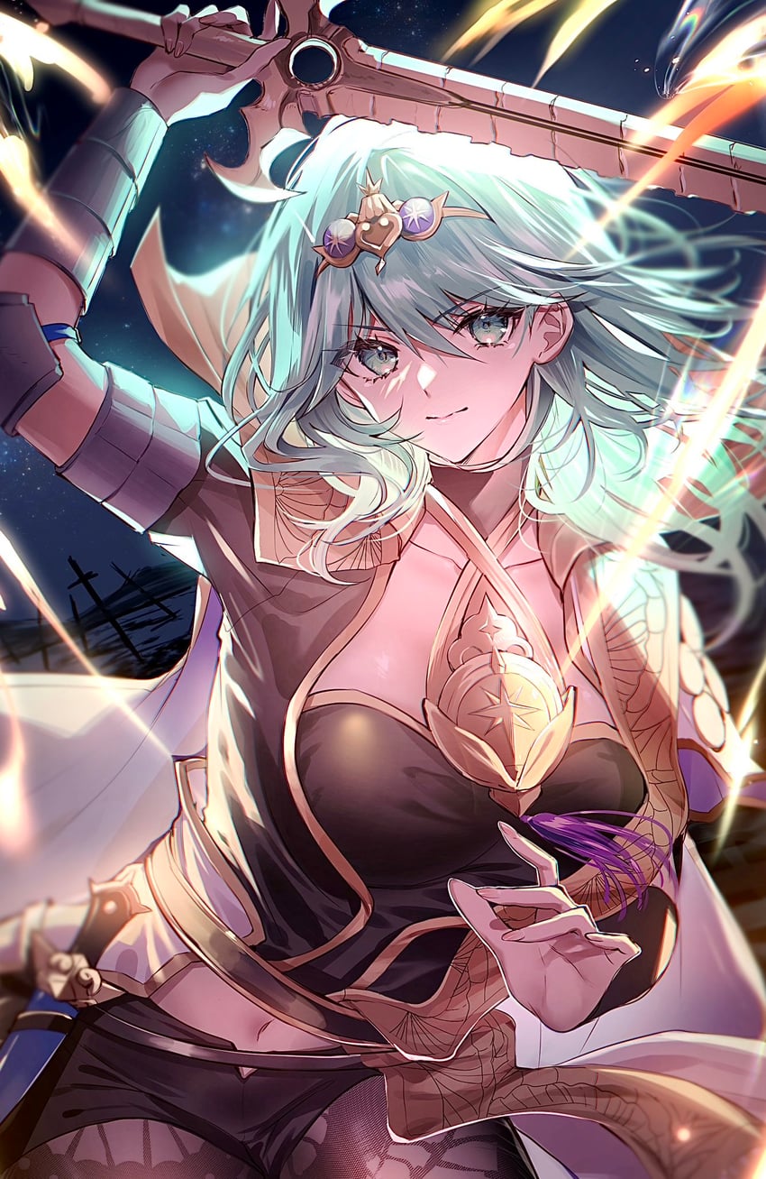 female byleth (fire emblem and 2 more) drawn by tai_sb