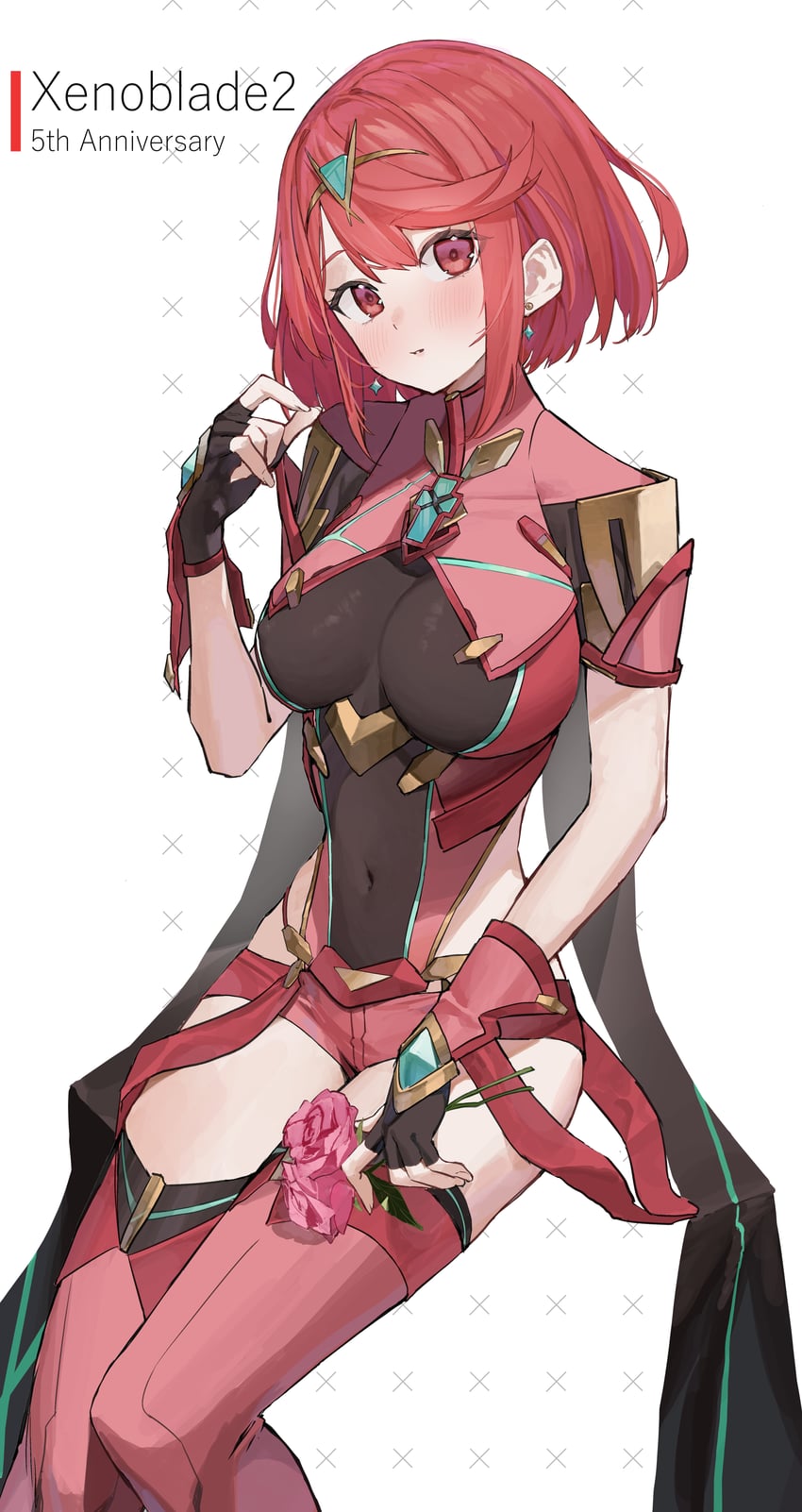 pyra (xenoblade chronicles and 1 more) drawn by mia_cbx