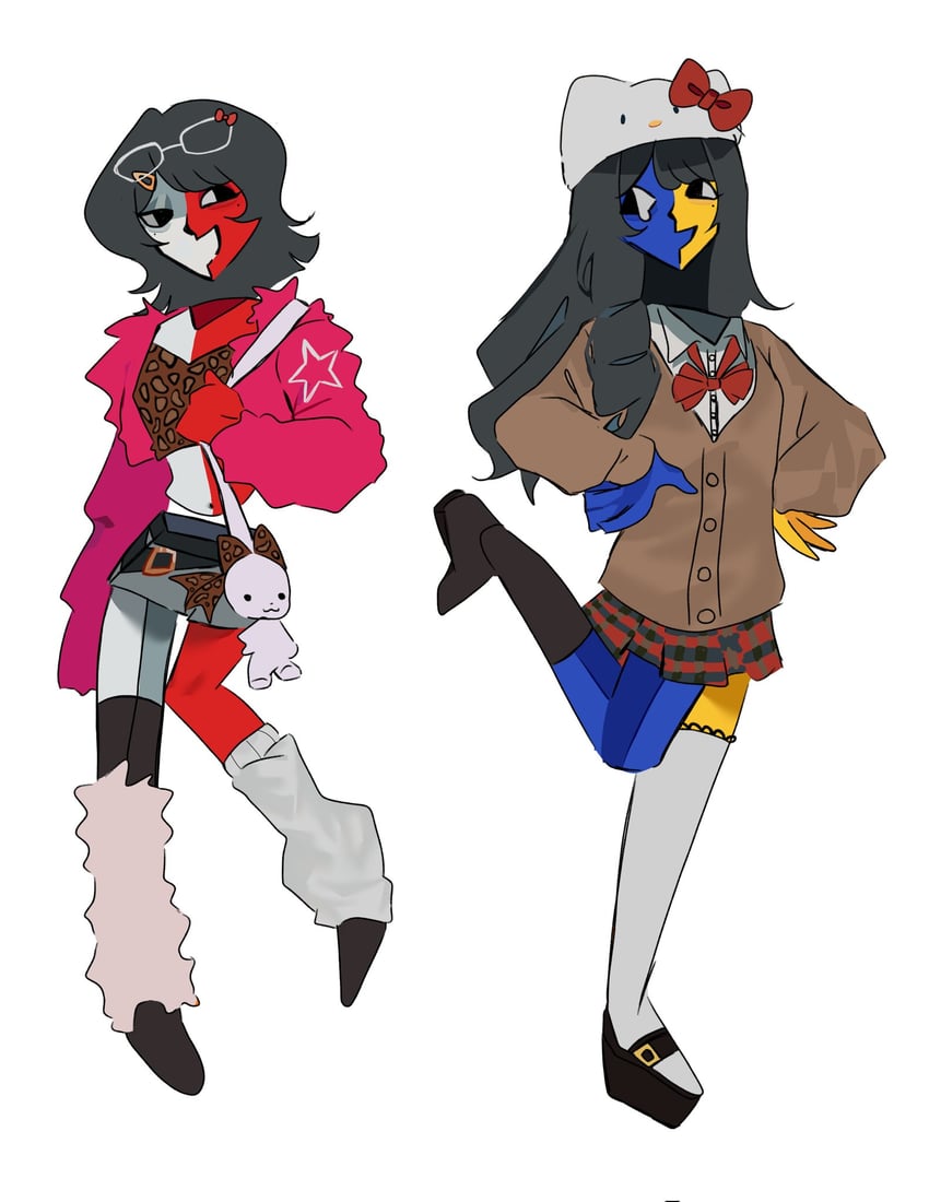hello kitty and ena (ena and 1 more) drawn by gimppal23679
