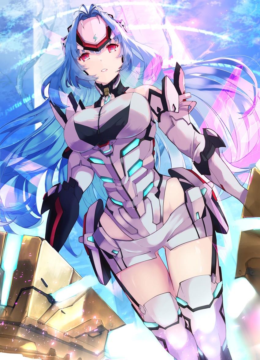 kos-mos and kos-mos re: (xenoblade chronicles and 2 more) drawn by risumi_(taka-fallcherryblossom)