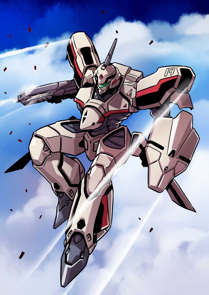 yf-19 (macross and 1 more) drawn by tukiwani