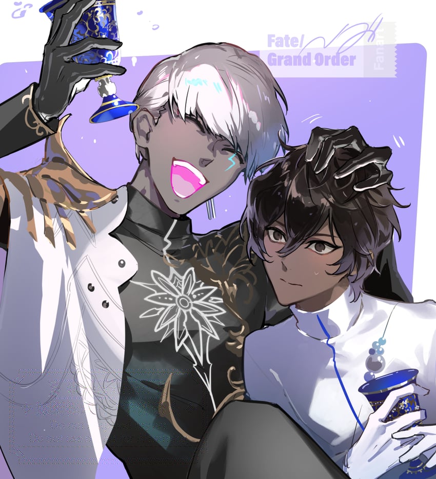 arjuna and indra (fate and 1 more) drawn by poppoman