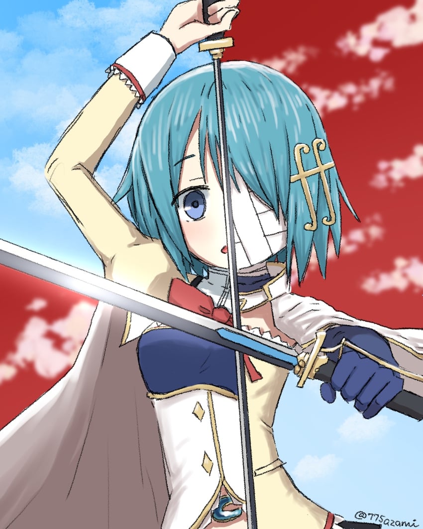 miki sayaka (mahou shoujo madoka magica and 1 more) drawn by 775azami