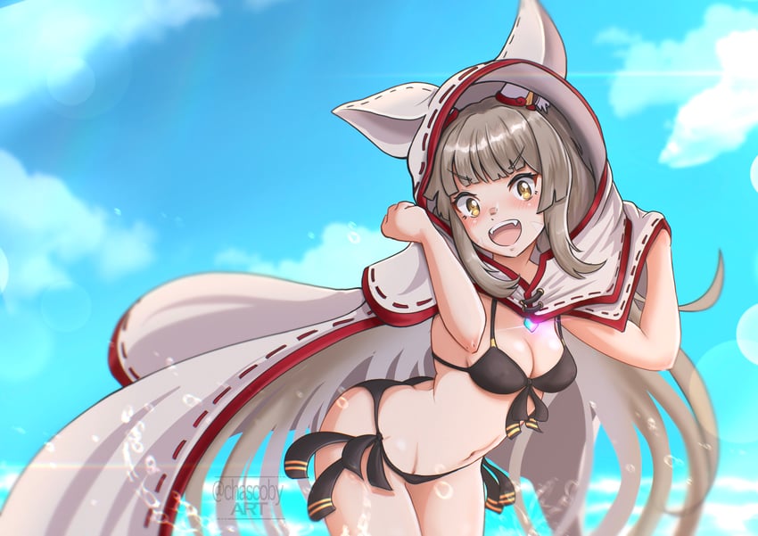 nia (xenoblade chronicles and 1 more) drawn by chascoby