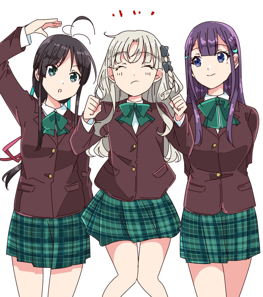 yagami toa, ichinose hotaru, and nagamine kaede (22/7) drawn by trefle_r