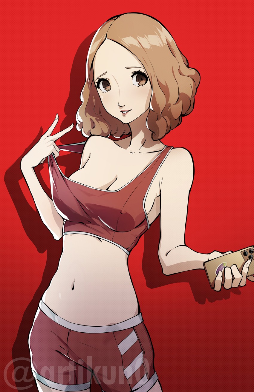 okumura haru (persona and 1 more) drawn by kuno_(runkunochan)