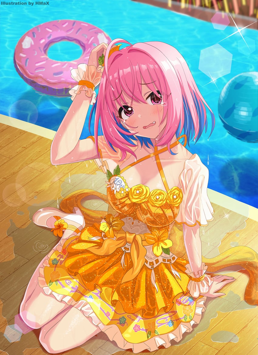 yumemi riamu (idolmaster and 2 more) drawn by hmax