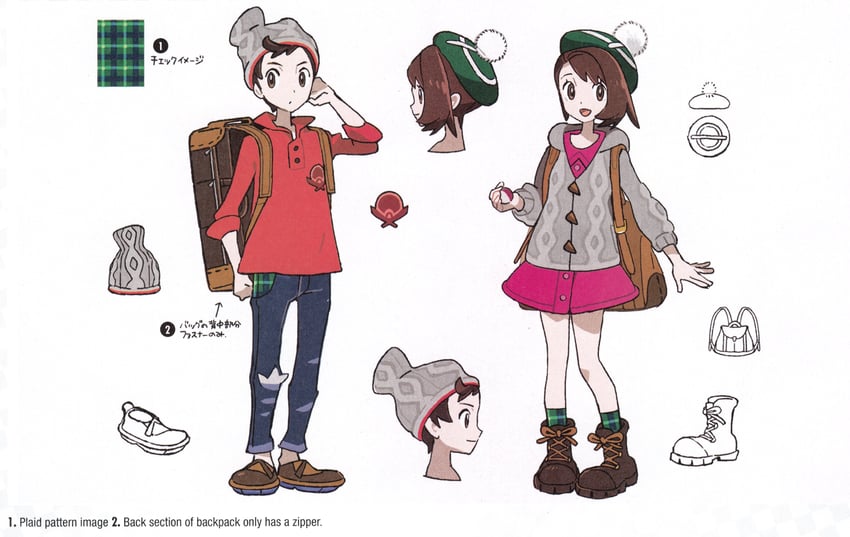 gloria and victor (pokemon and 1 more)