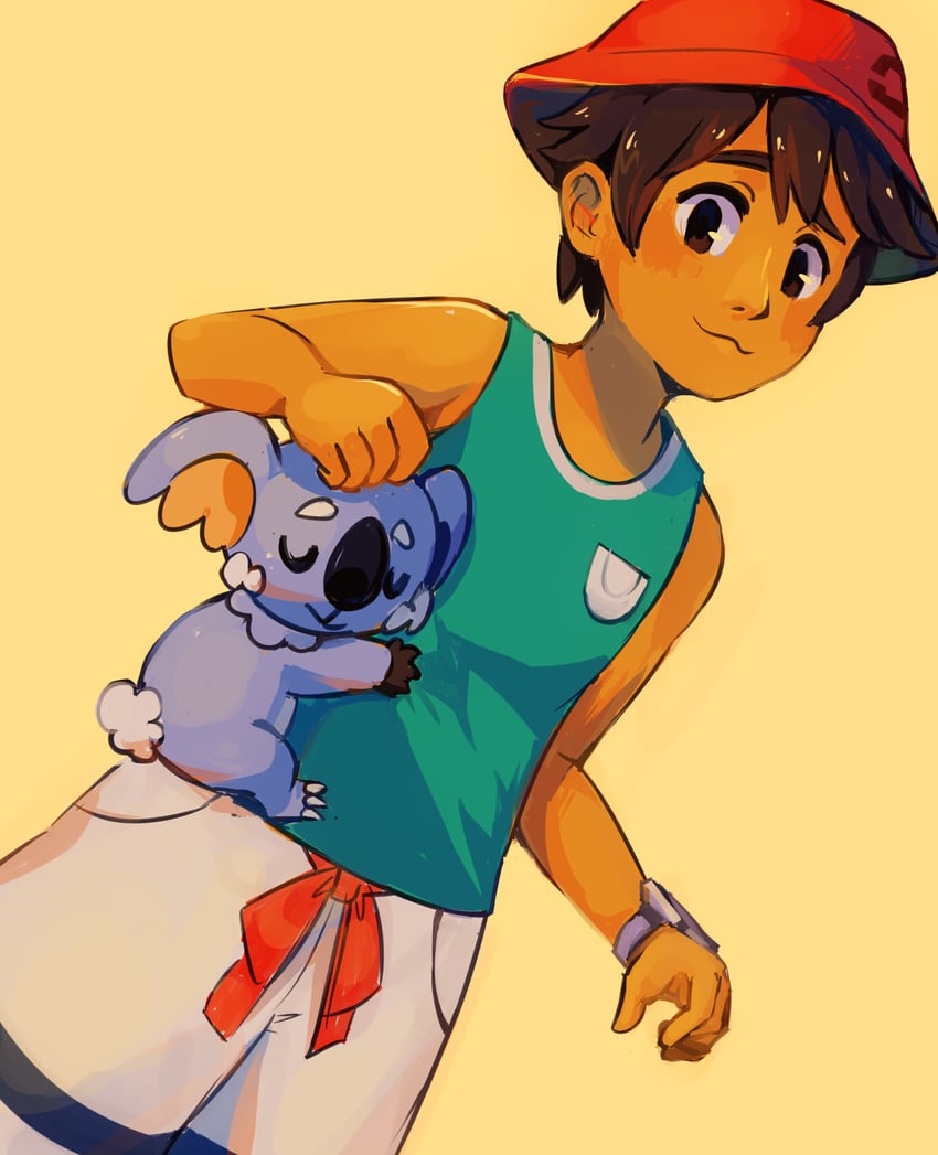 elio and komala (pokemon and 1 more) drawn by elricflavia