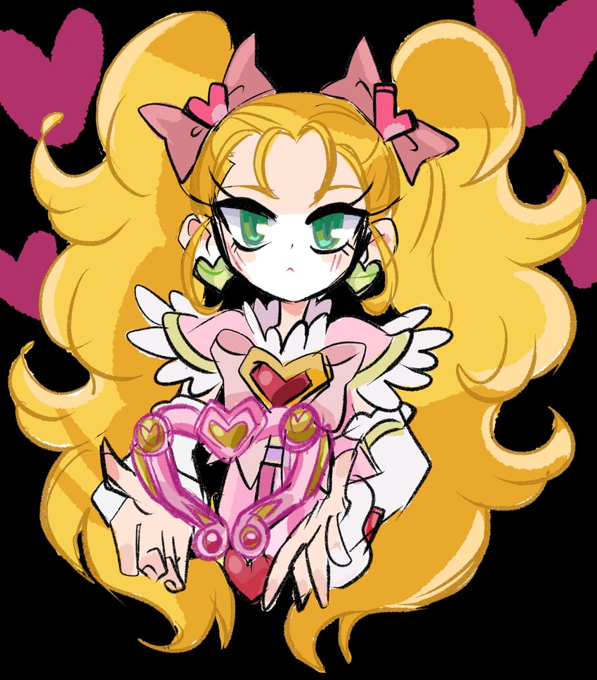 kujou hikari and shiny luminous (precure and 2 more) drawn by rakugaki_shitagari-ya