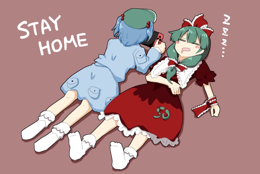 kawashiro nitori and kagiyama hina (touhou) drawn by rokunen