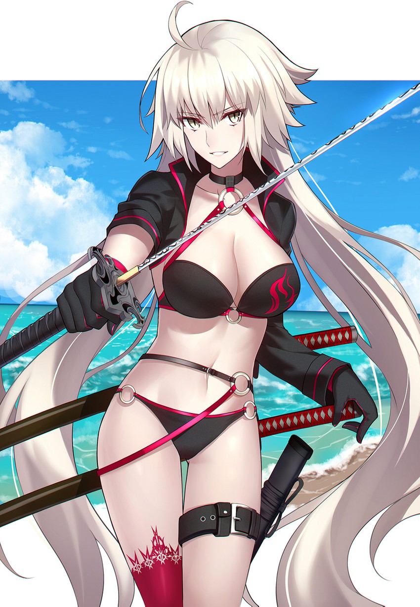 jeanne d'arc alter (fate and 1 more) drawn by shigure_s