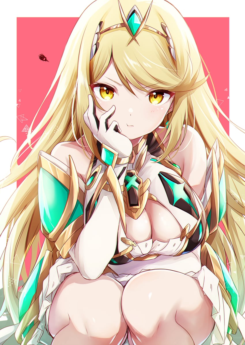 mythra (xenoblade chronicles and 1 more) drawn by ui_frara