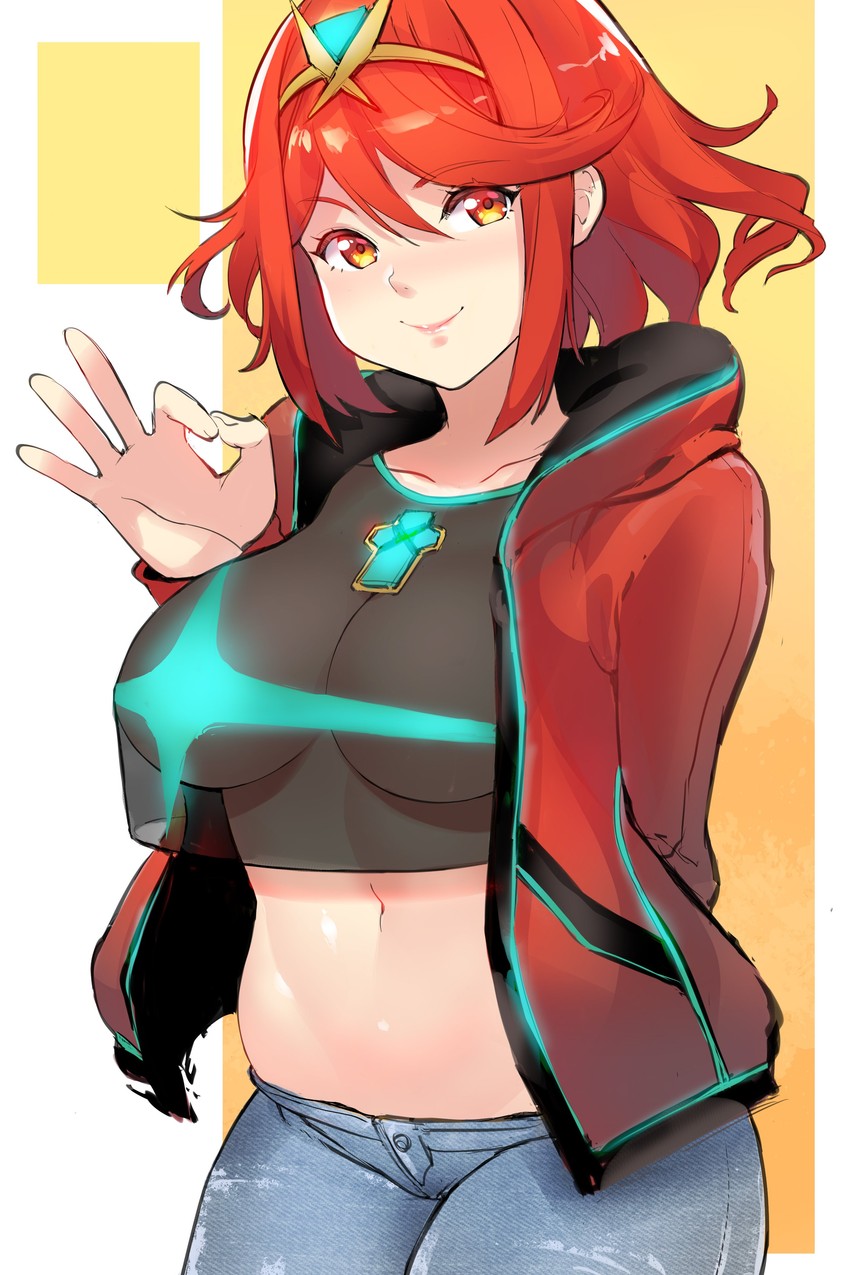 pyra (xenoblade chronicles and 1 more) drawn by robot_cat_(robotcatart)