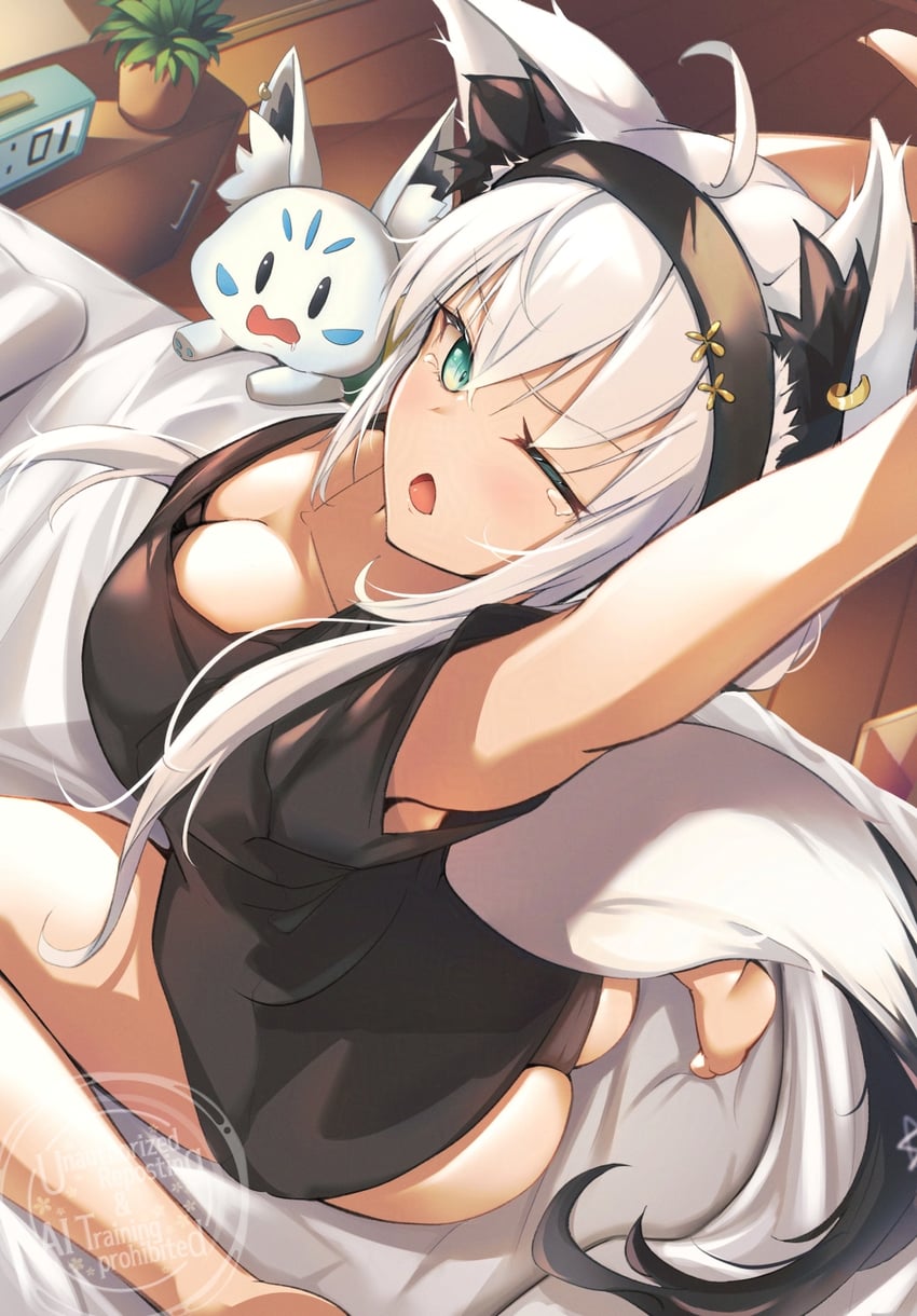 shirakami fubuki and sukonbu (hololive) drawn by syukuri_works