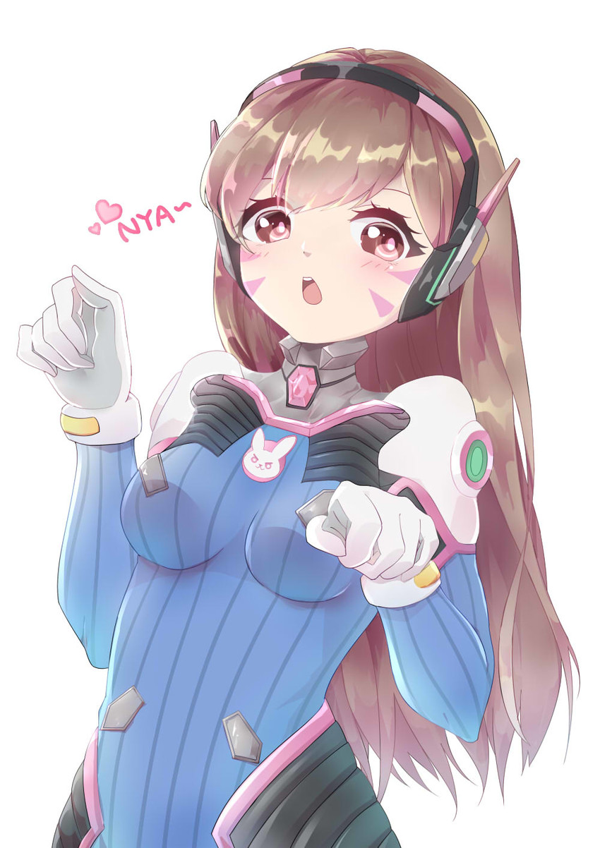 d.va (overwatch and 1 more) drawn by zhong_chai