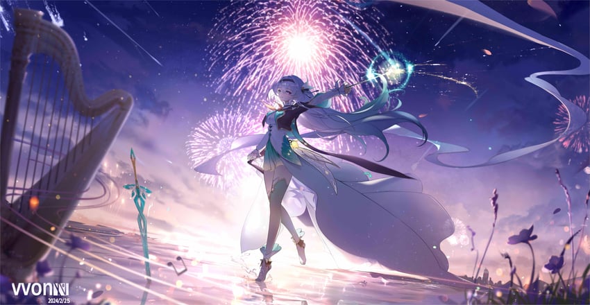 firefly (honkai and 1 more) drawn by v-von
