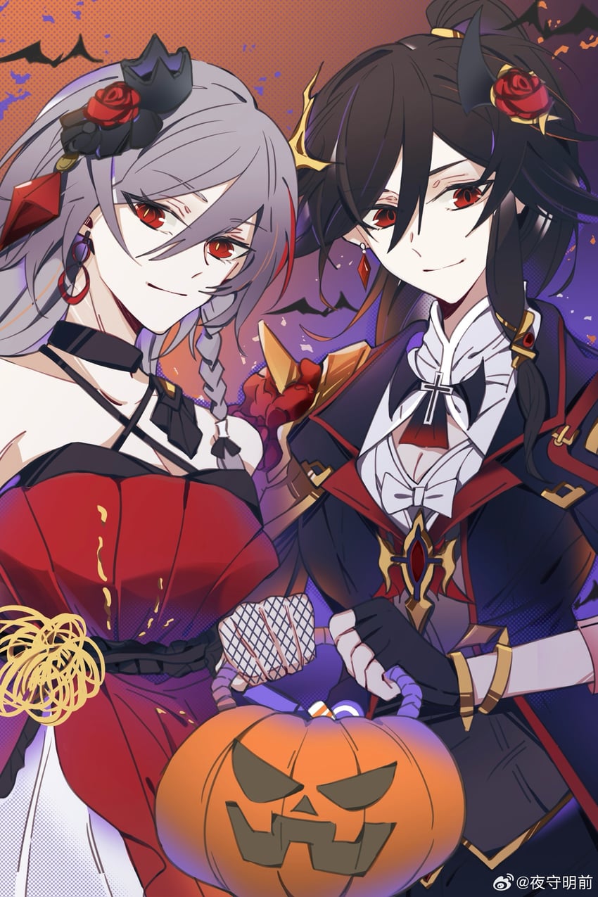 fu hua and herrscher of sentience (honkai and 1 more) drawn by shinninexxx