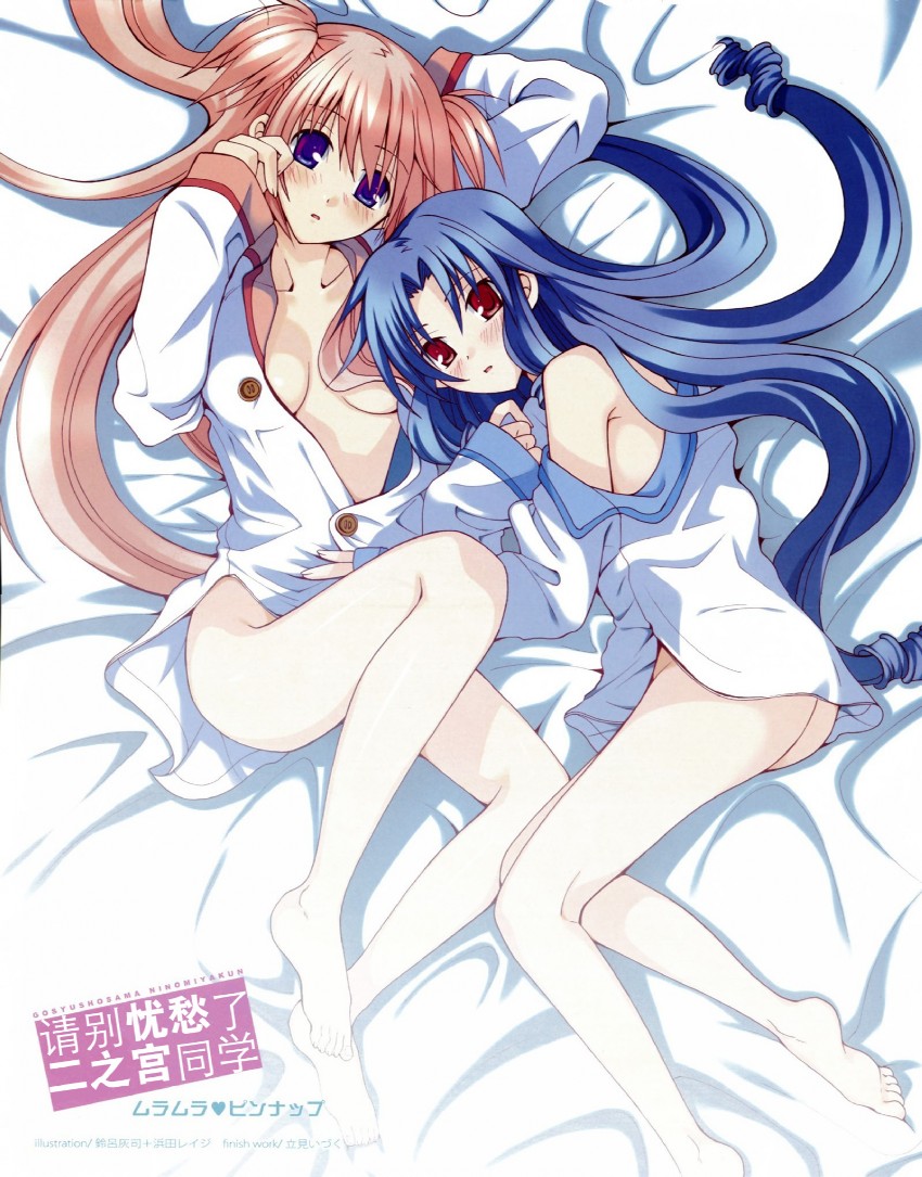 tsukimura mayu and houjou reika (goshuushou-sama ninomiya-kun) drawn by takanae_kyourin