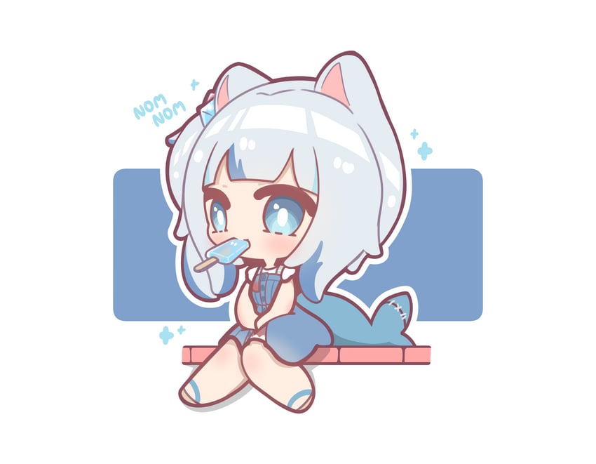 gawr gura (hololive and 1 more) drawn by decrilus