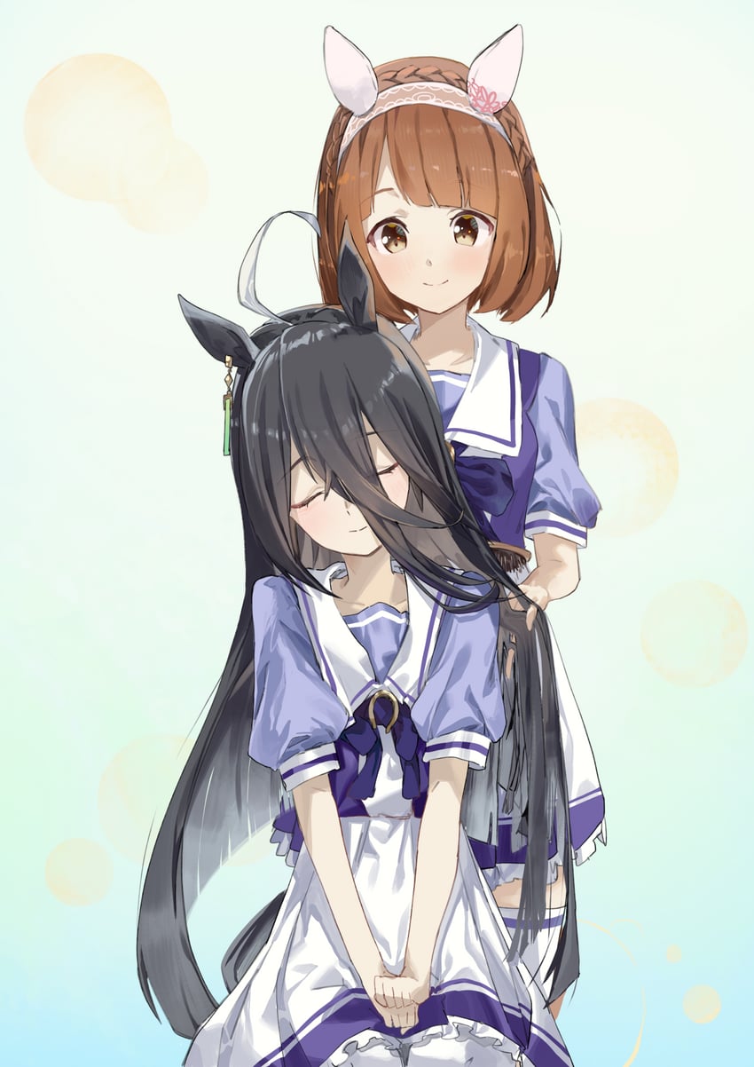 manhattan cafe and yukino bijin (umamusume) drawn by amano_kokoko