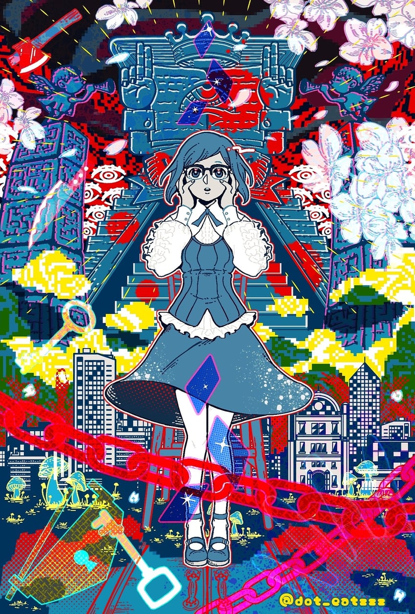 fukurai azami (toshi densetsu kaitai center) drawn by mou_taberarenai_yo.