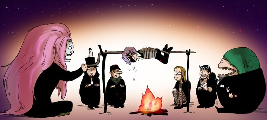 rob lucci, kalifa, kaku, hattori, jabra, and 3 more (one piece) drawn by danada0309