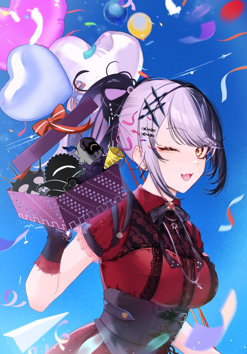 shiori novella, yorick, and novelites (hololive and 1 more) drawn by higeji_(higeji404)