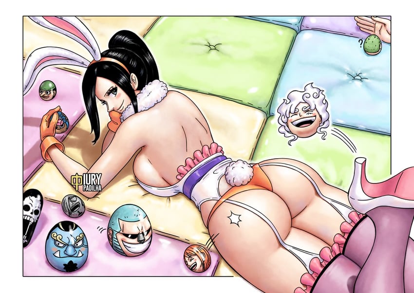 nami, monkey d. luffy, nico robin, roronoa zoro, sanji, and 5 more (one piece) drawn by iury_padilha