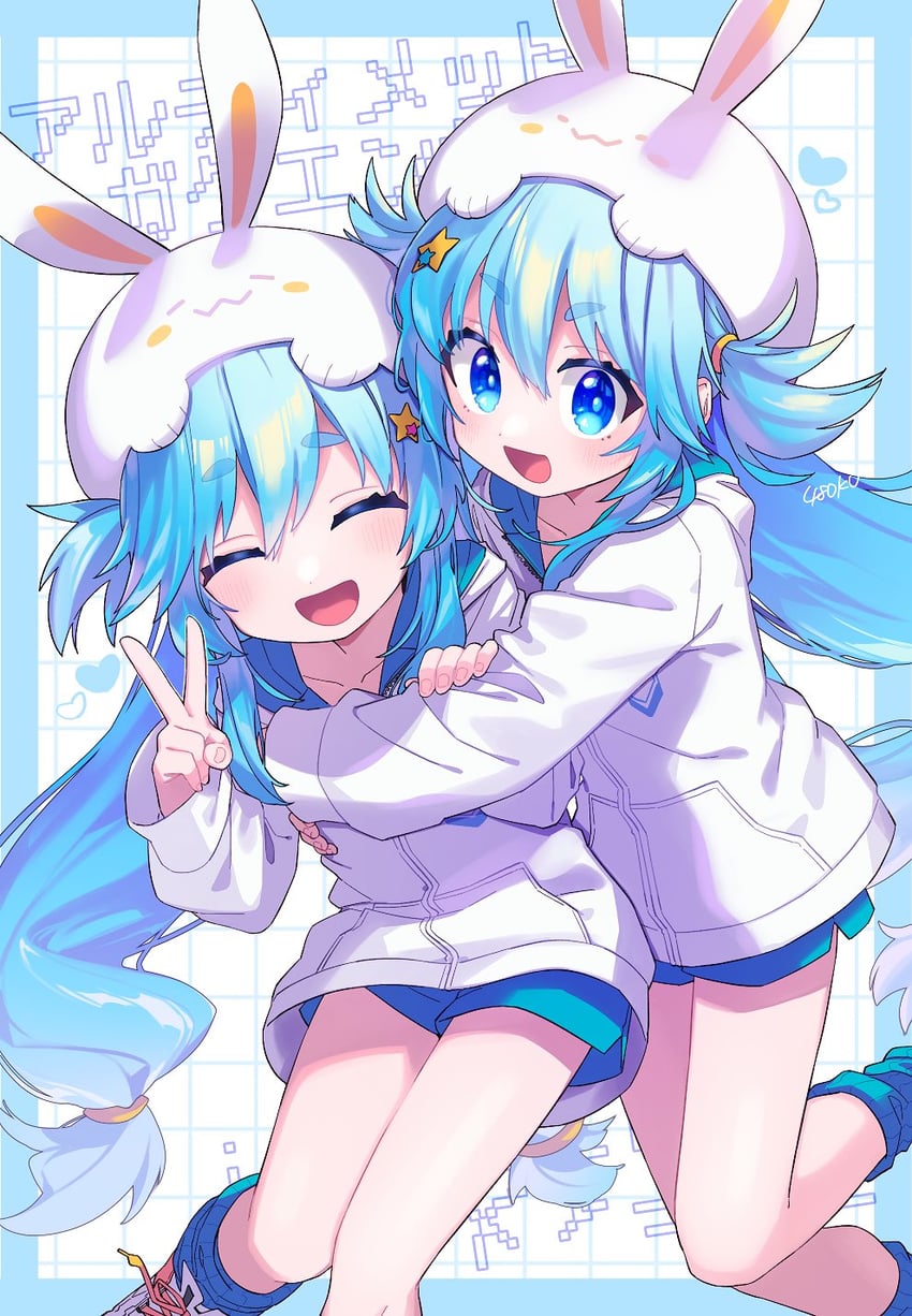 noah and near (bemani and 1 more) drawn by 48okku