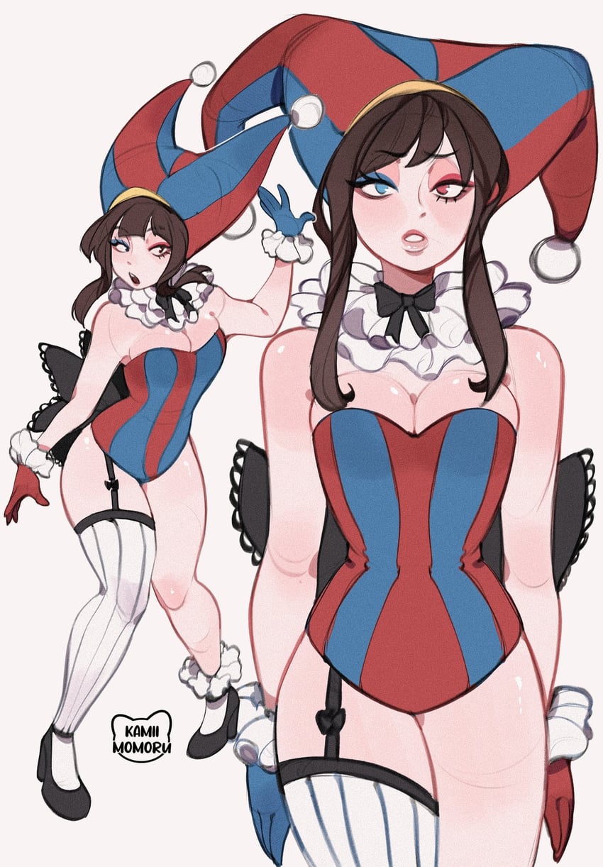 pomni (the amazing digital circus) drawn by kamii_momoru
