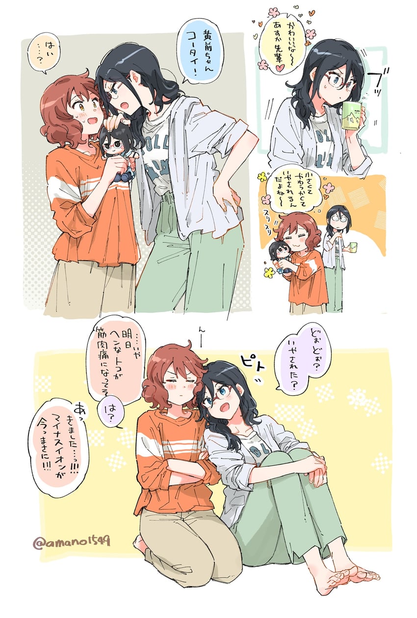 oumae kumiko and tanaka asuka (hibike! euphonium) drawn by amano_shin