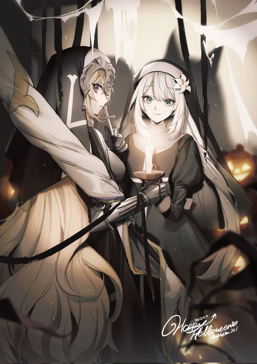 jeanne d'arc and marie antoinette (fate and 1 more) drawn by no-kan