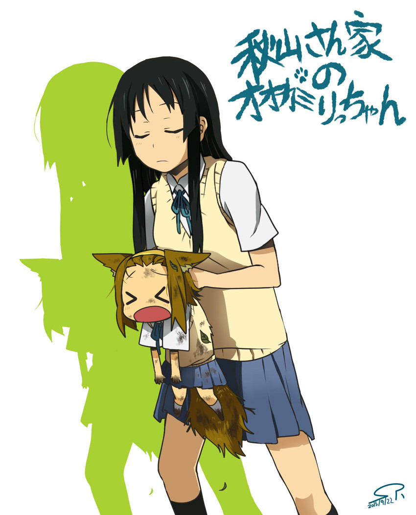 akiyama mio and tainaka ritsu (k-on!) drawn by suan_ringo