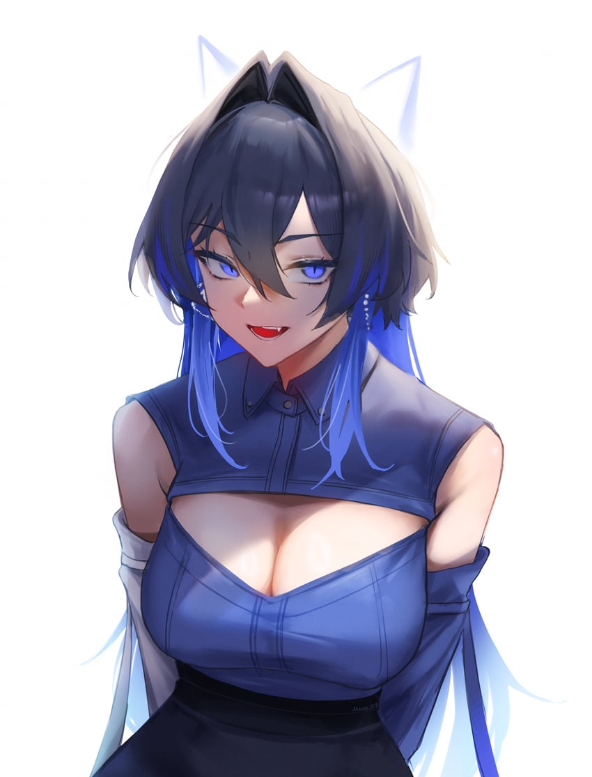 ouro kronii (hololive and 1 more) drawn by maviss_03