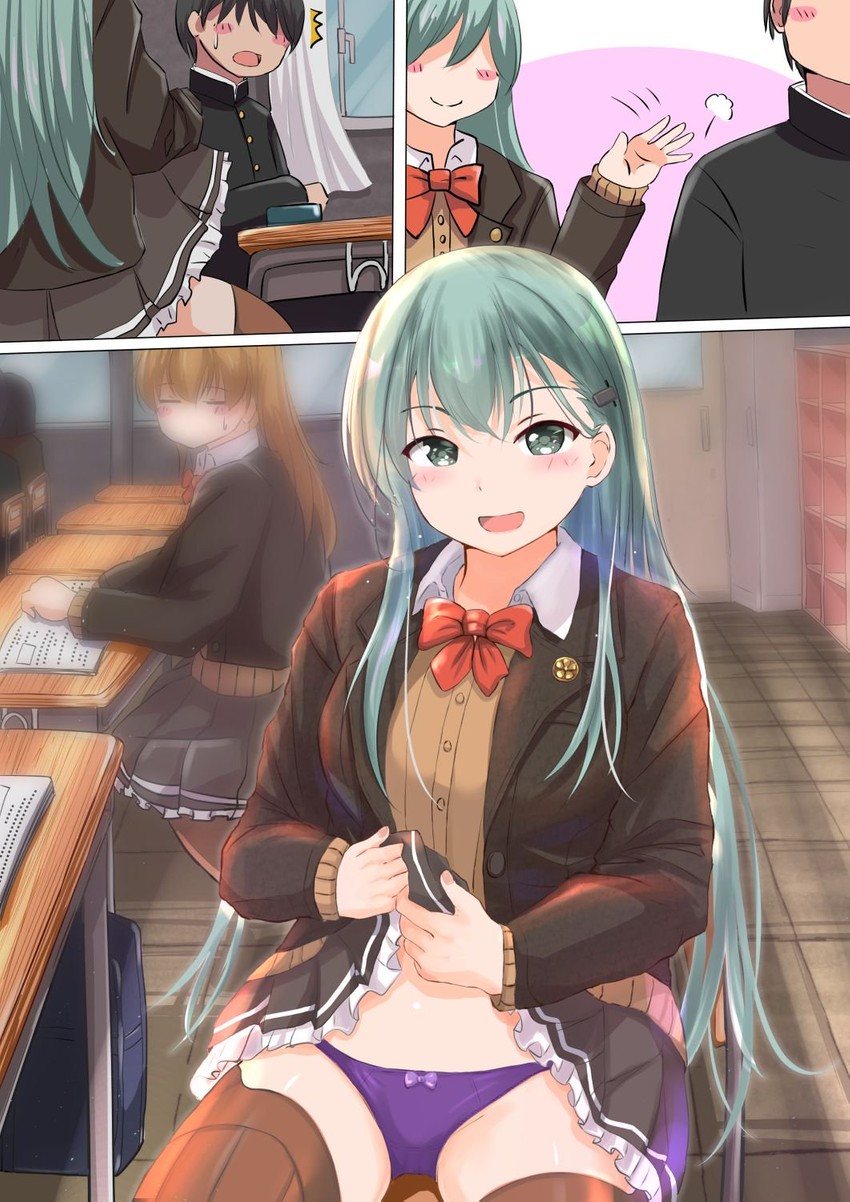 suzuya, kumano, suzuya kai ni, and kumano kai ni (kantai collection) drawn by kuroame_(kurinohana)