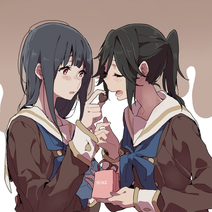 yoroizuka mizore and kasaki nozomi (hibike! euphonium and 1 more) drawn by ree_(re-19)