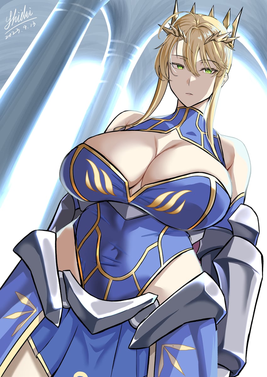 artoria pendragon (fate and 1 more) drawn by shiki_(love-saber)