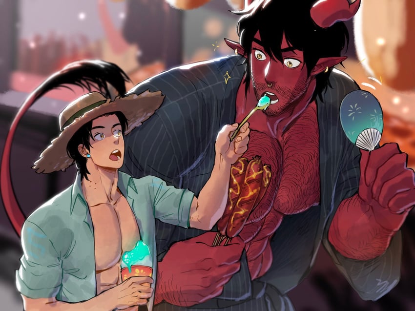steen and dominique (the devil and s-13) drawn by suyohara
