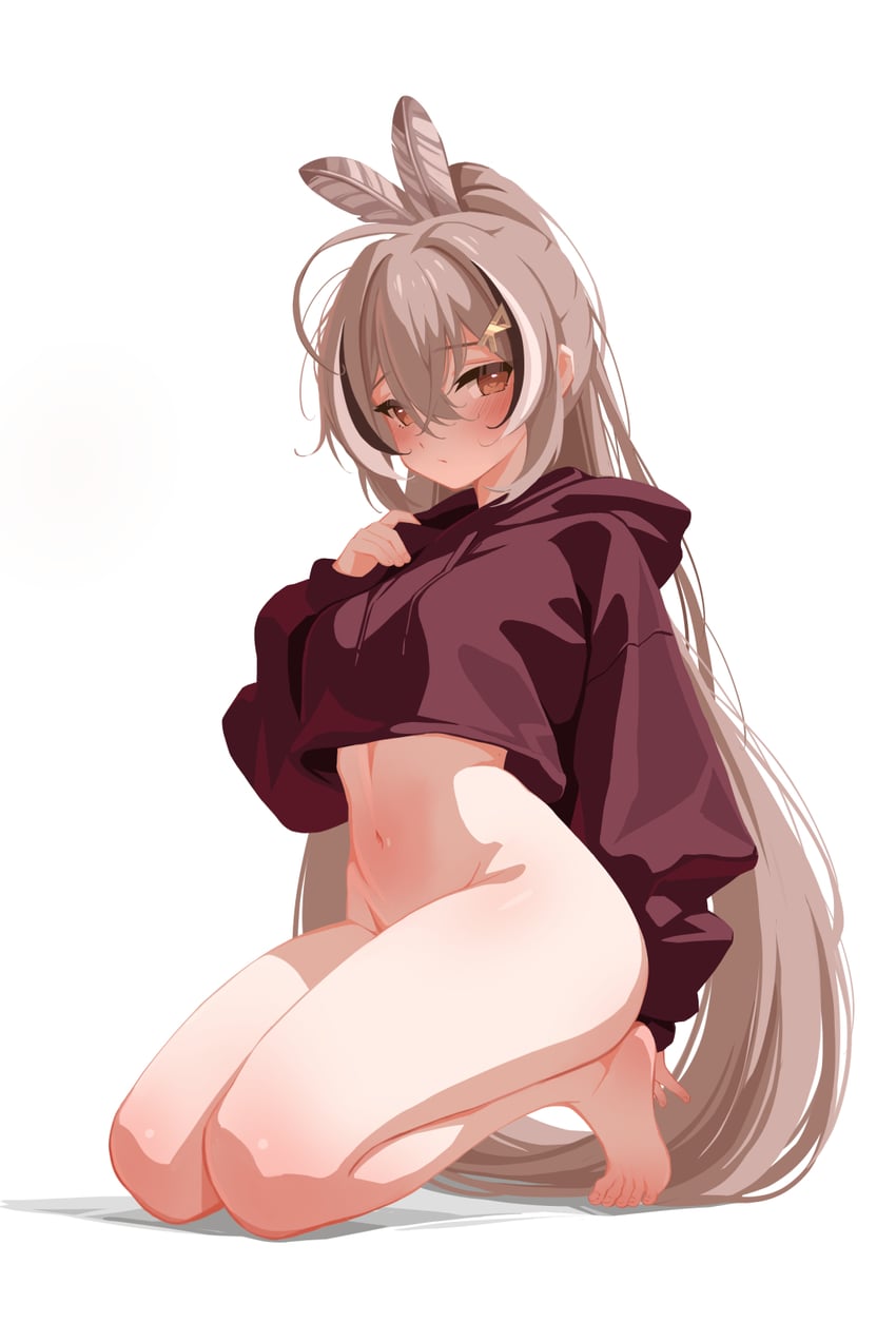 nanashi mumei (hololive and 1 more) drawn by sansha_art