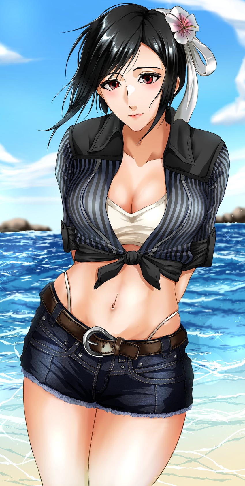 tifa lockhart (final fantasy and 3 more) drawn by tenkasu_illust